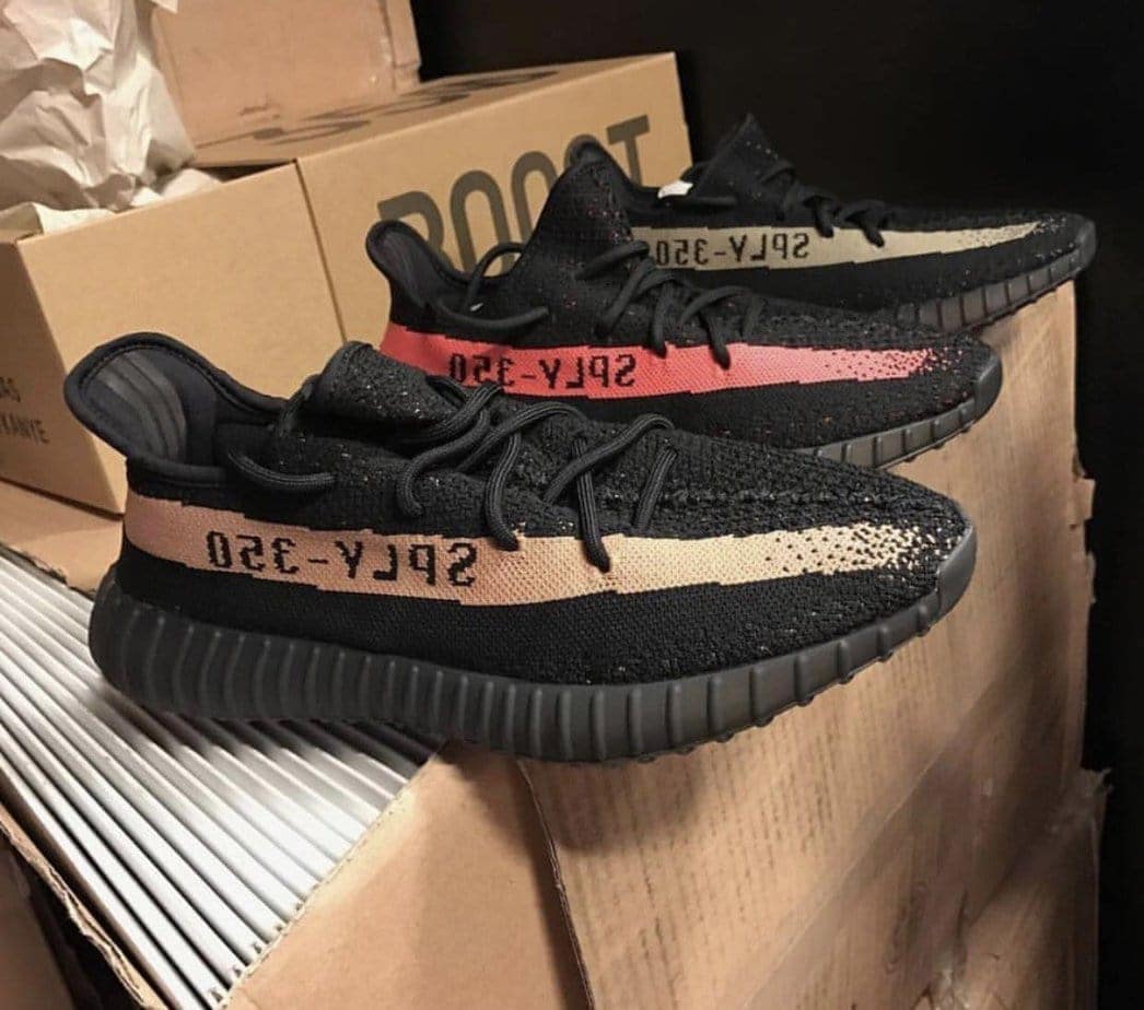 Adidas Yeezy Boost 350 V2 INFANT SIZES Core Black / Red BB63