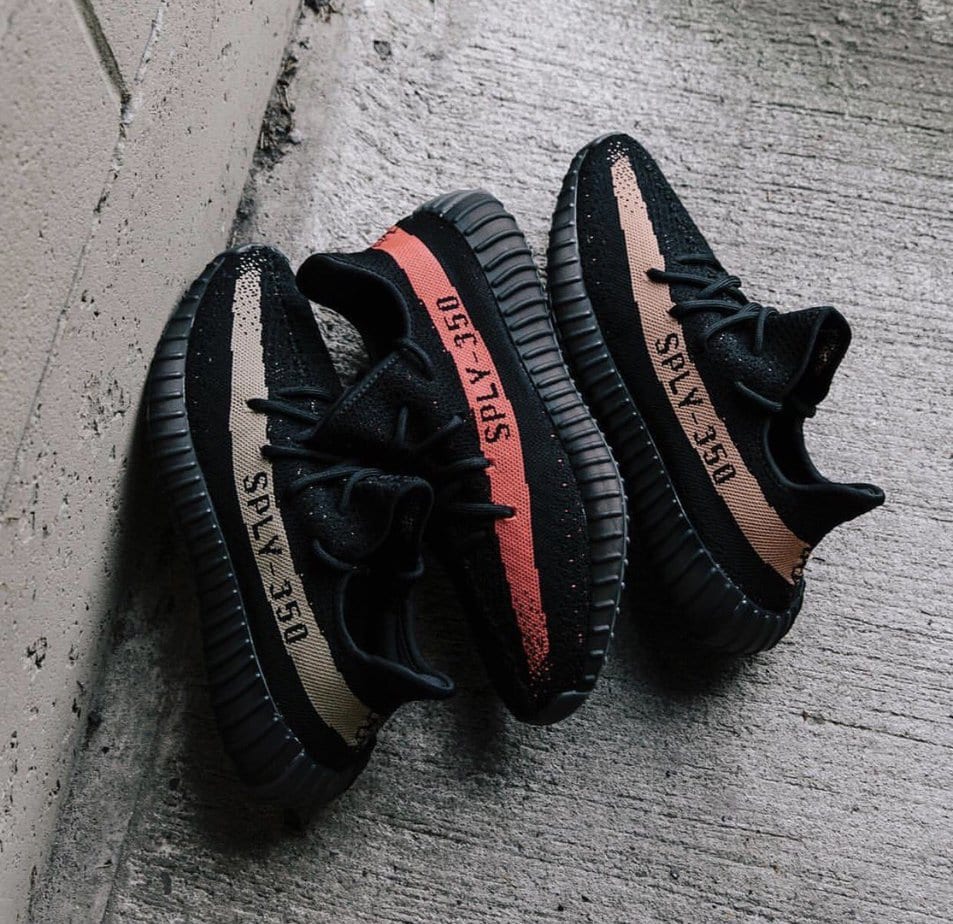 adidas Yeezy Boost 350 V2 SPLY Core Black Copper By1605 US 8.5