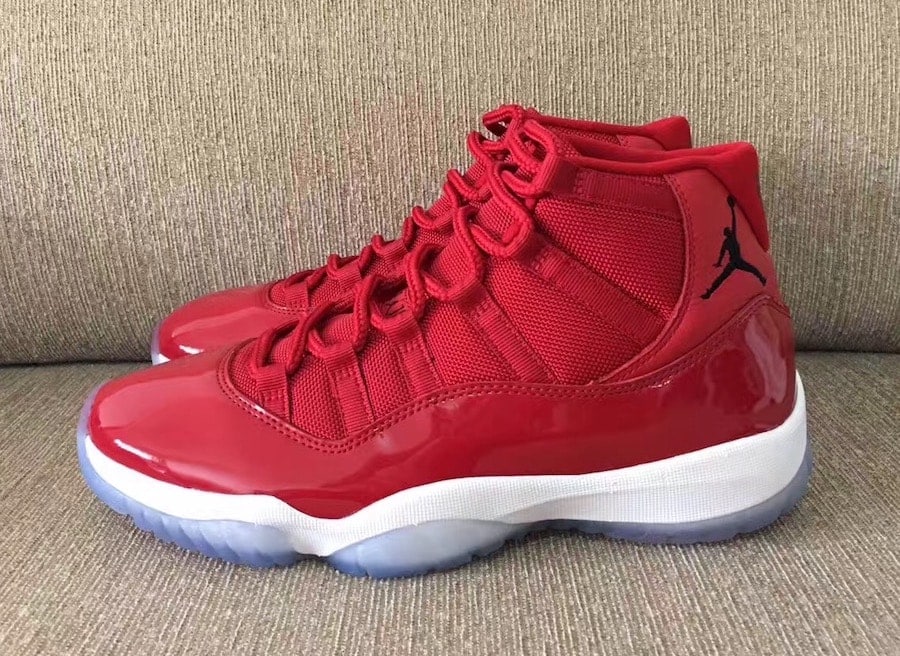 jordan's 11 cherry red