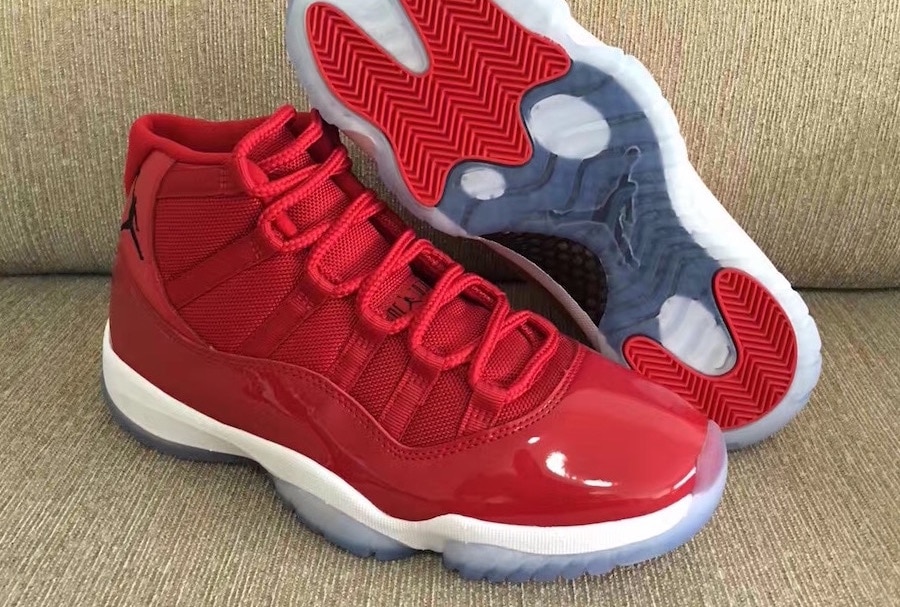 jordan's 11 cherry red