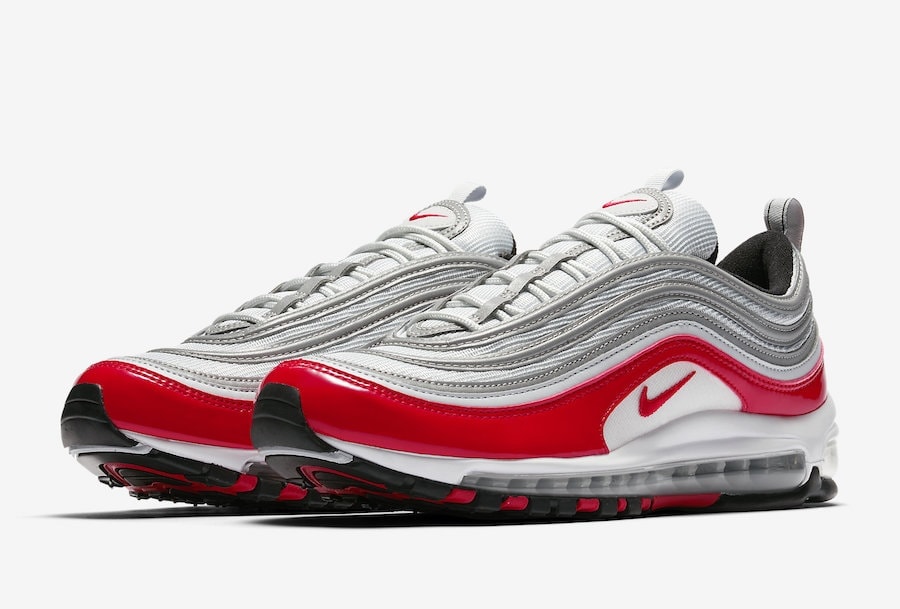 red white grey air max 97