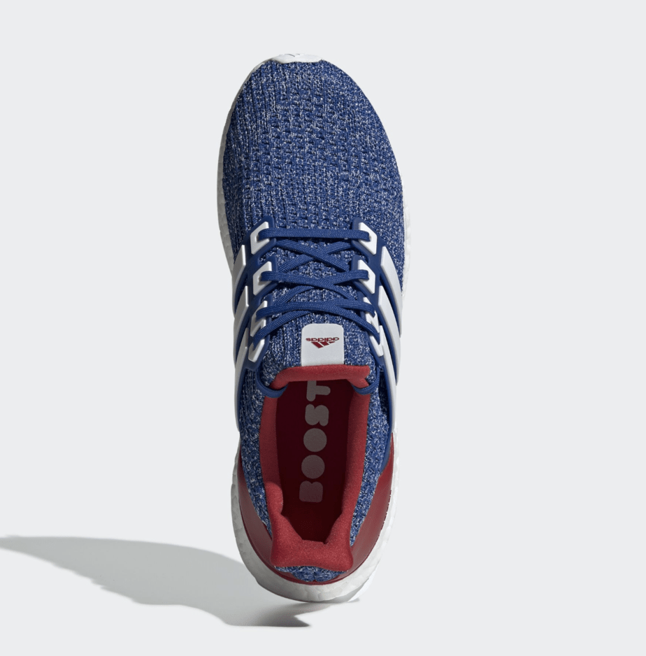 ultra boost red blue white