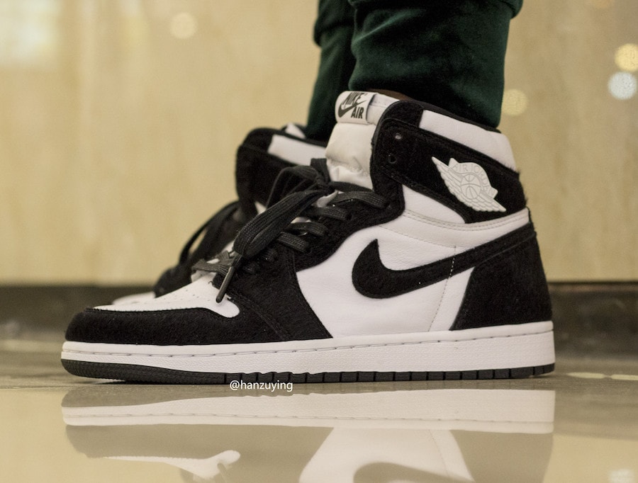 matte black and white jordan 1