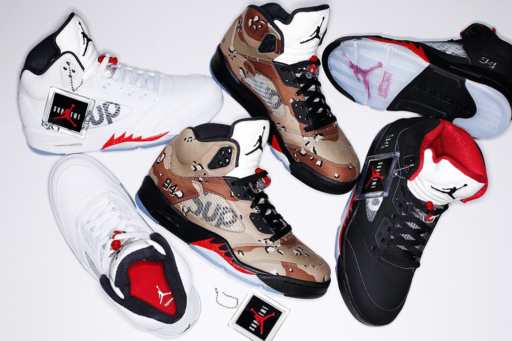 The AJ5 x Supreme Collection is Dropping Tomorrow