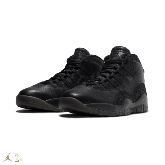 BLACK OVO JORDAN 10S 1
