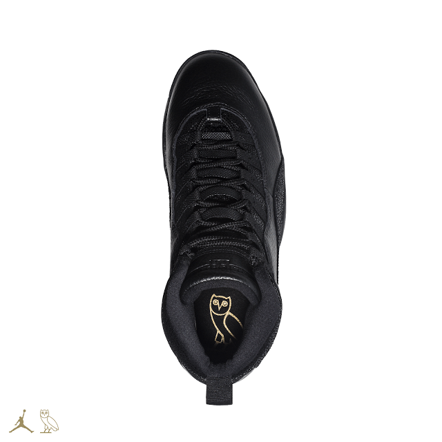 BLACK OVO JORDAN 10S TOP