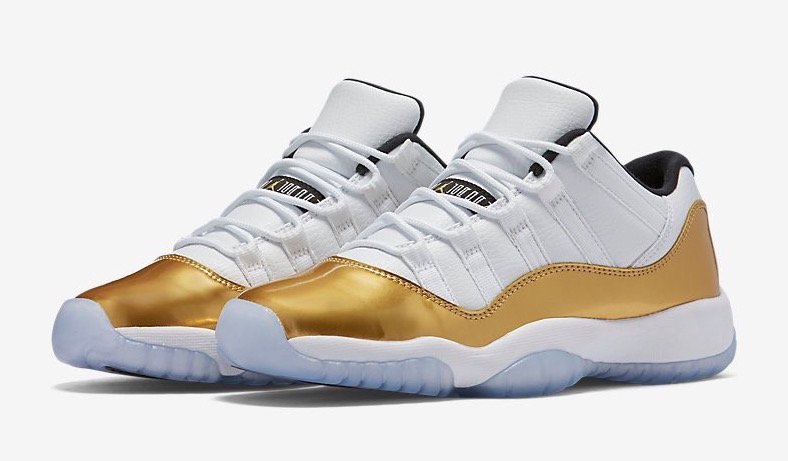 Air Jordan 11 Low White Gold