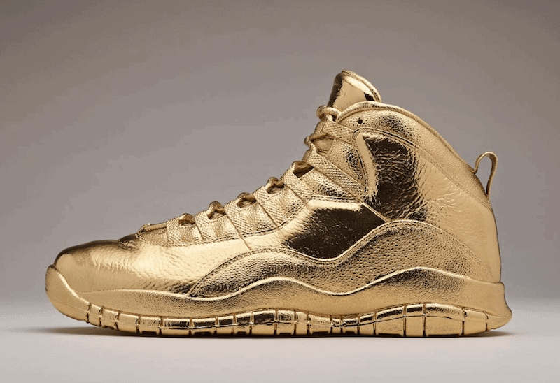 Closer Look at Drake’s “Solid Gold” New 24K Gold Air Jordan 10’s