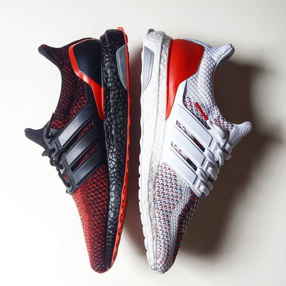 adidas Ultra Boost Solar Red Black Boost Custom