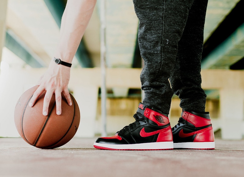 Air Jordan 1 Bred 2016 On Foot