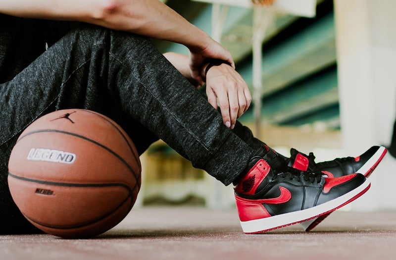 Air Jordan 1 Bred 2016 On Foot