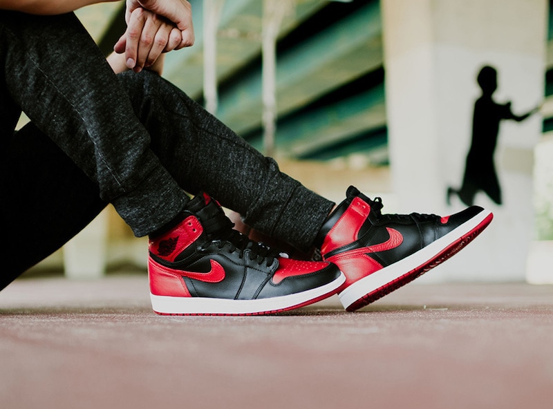 Air Jordan 1 Bred 2016 On Foot