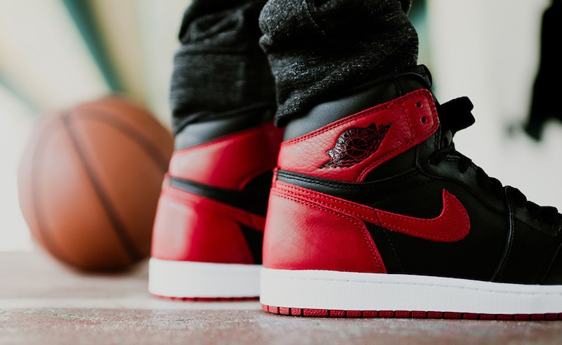 Air Jordan 1 Banned 2016 On Foot