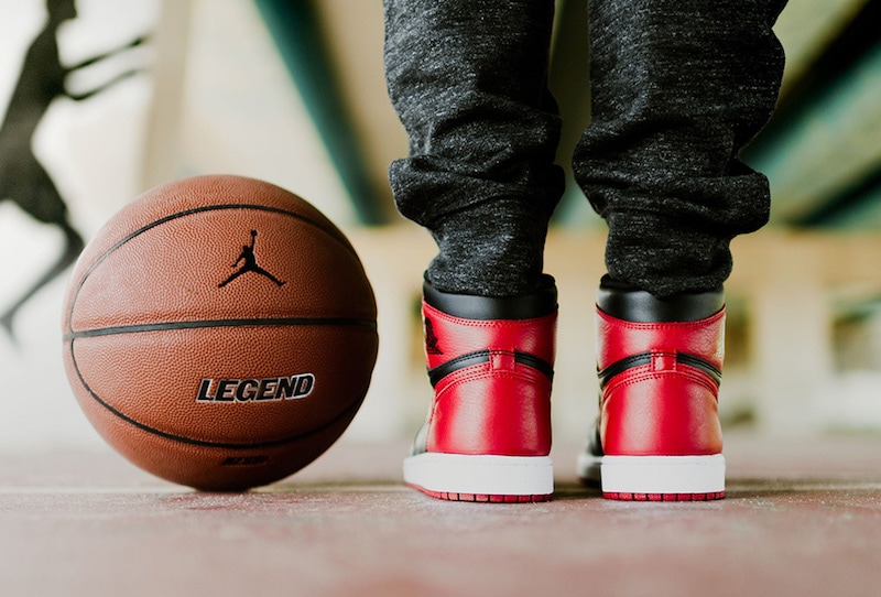 Air Jordan 1 Banned 2016 On Foot
