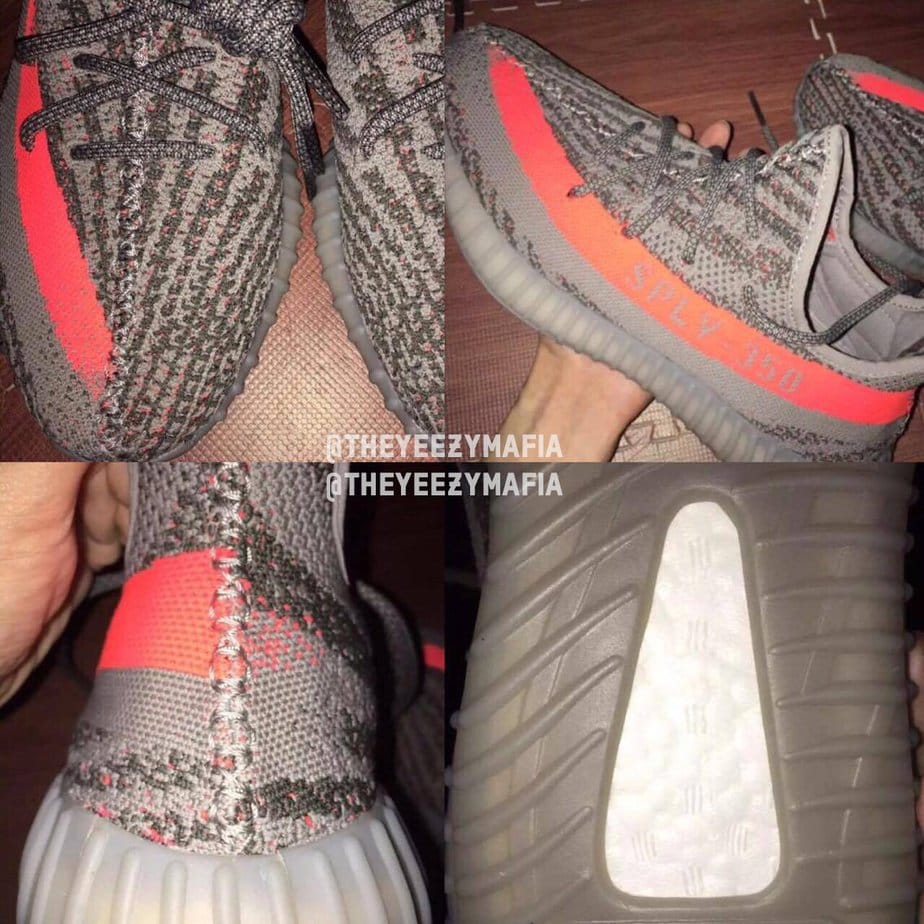 adidas Yeezy 350 SPLY Boost V2 Solar Red/Grey