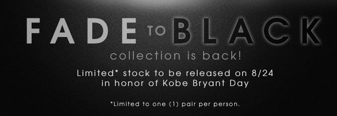 Nike Kobe Fade to Black Mamba Pack Restock