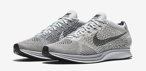 Nike Flyknit Racer Pure Platinum Cool Grey