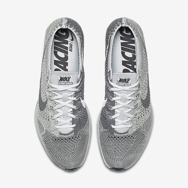 Nike Flyknit Racer Pure Platinum Cool Grey