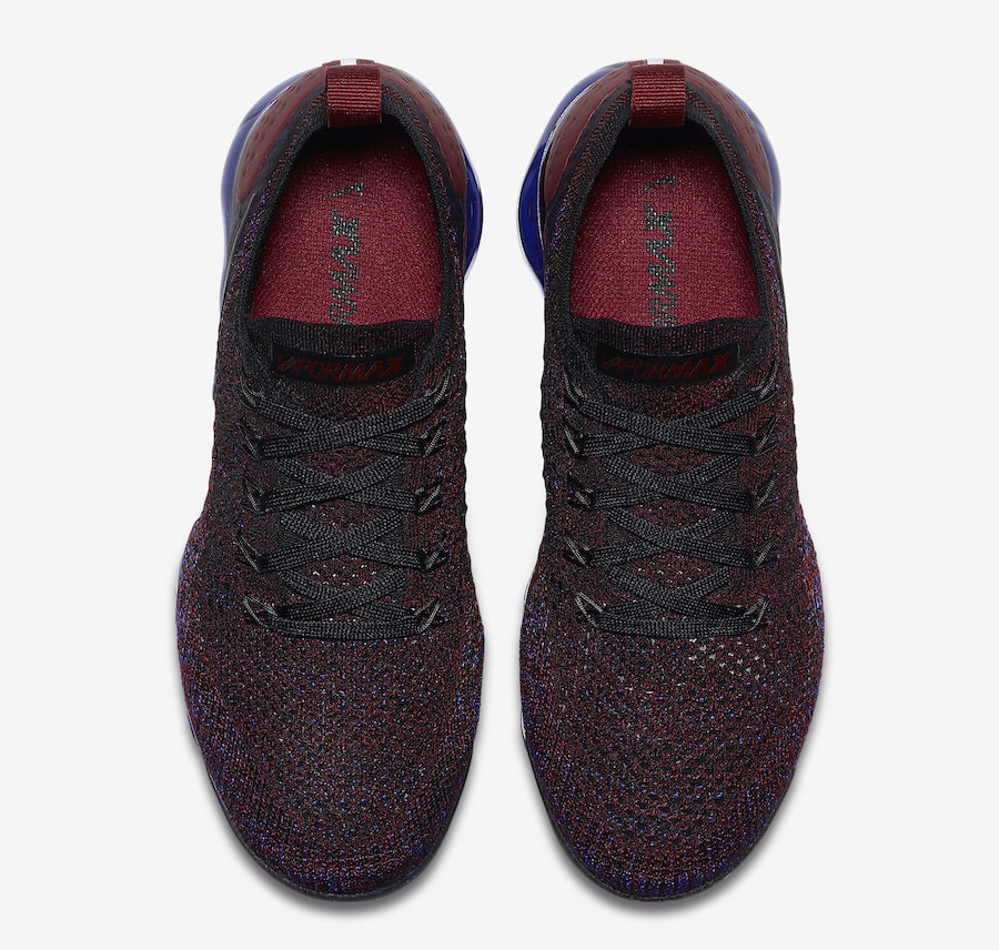 vapormax flyknit 2 red and blue