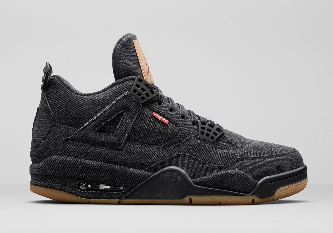 Levi s x Air Jordan 4 Black White Release Info JustFreshKicks