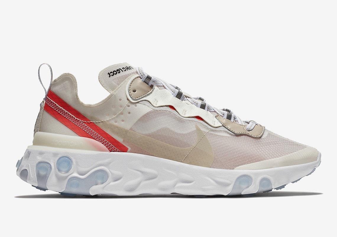nike epic react element 87 sail