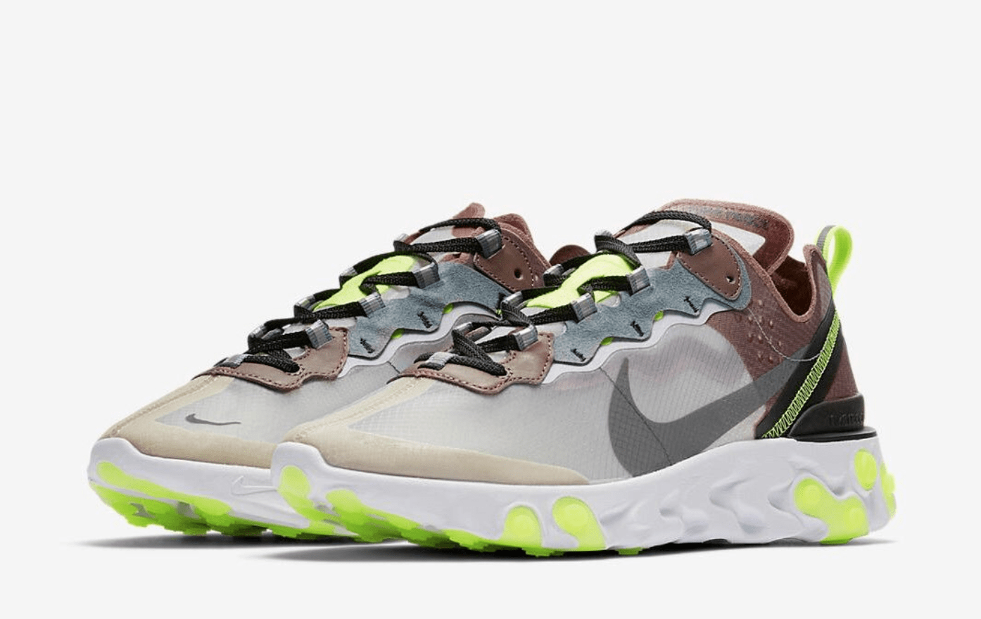 201 Nike React Element 55 'Lime Green' CQ4600 KICKSCREW Nike Air Solo ...