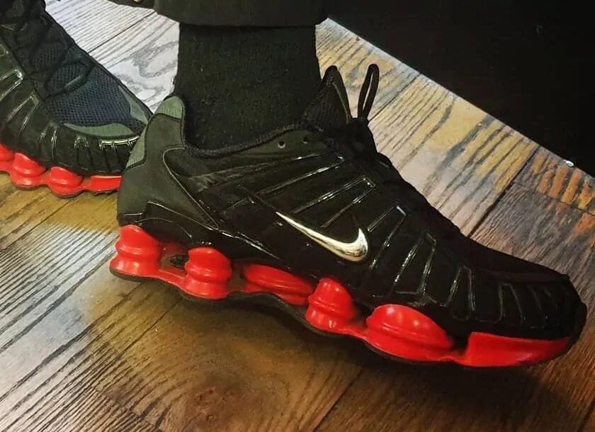 Skepta Nike Shox Tl Black Metallic Silver University Red