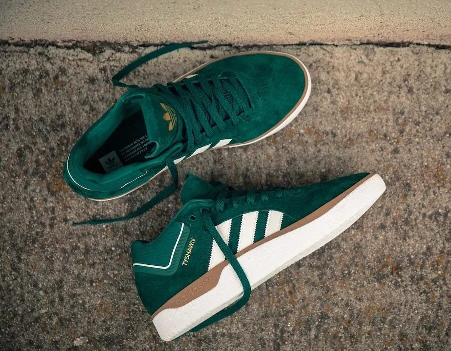 D68c10fa adidas Tyshawn Collegiate Green EE6078