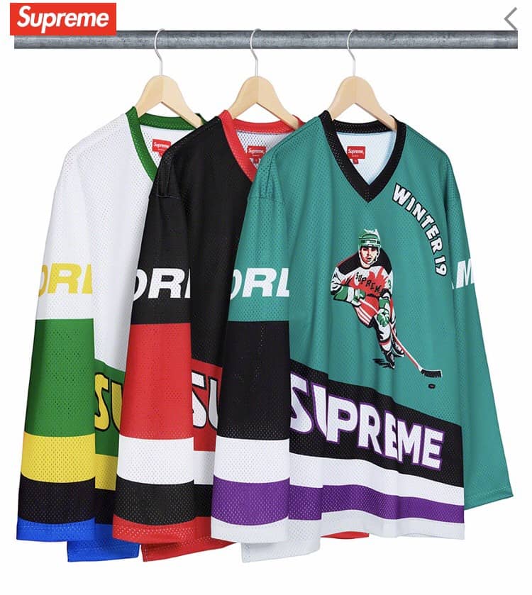 Supreme Fw19 Hockey Jersey