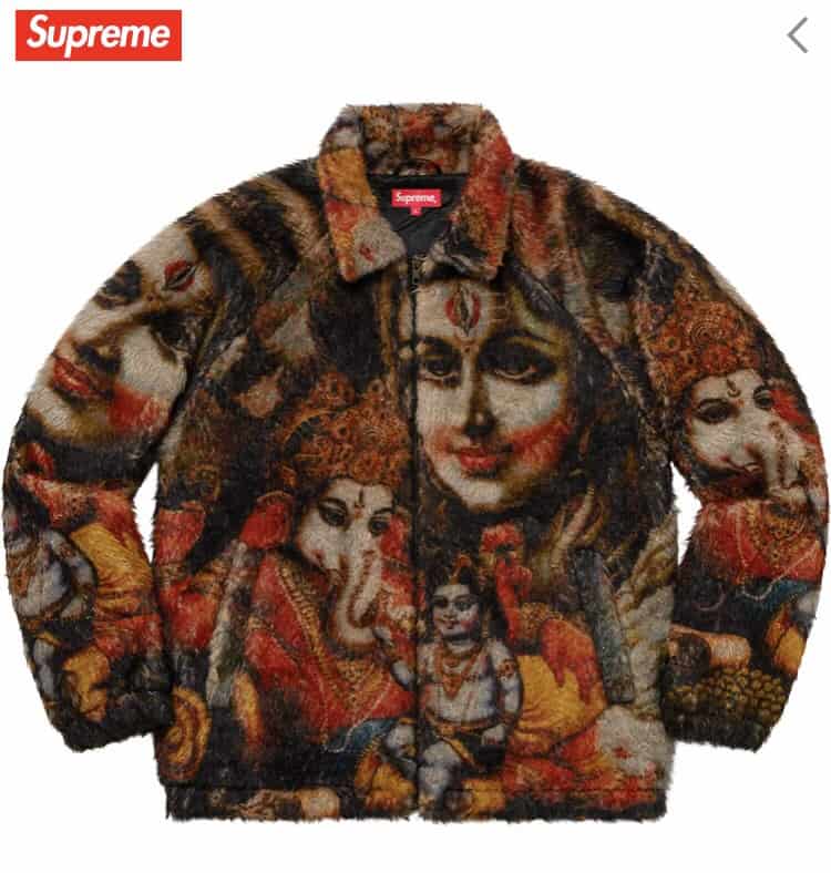 Supreme Ganesha Faux Fur Jacket