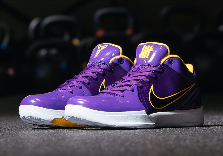 Nike コービー4 プロトロ　アンディフィーテッド レイカーズ Undefeated x Nike Kobe 4 Protro 