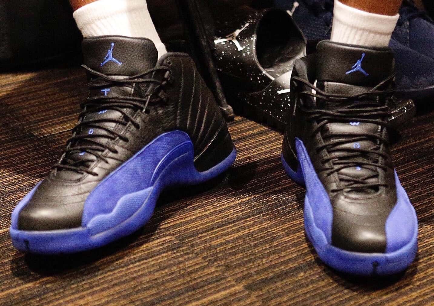 Jayson Tatum Air Jordan 12 Game Royal On Feet