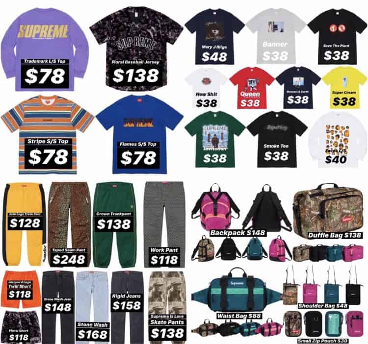 Supreme FW19 Week 1 Releases Online This Monday