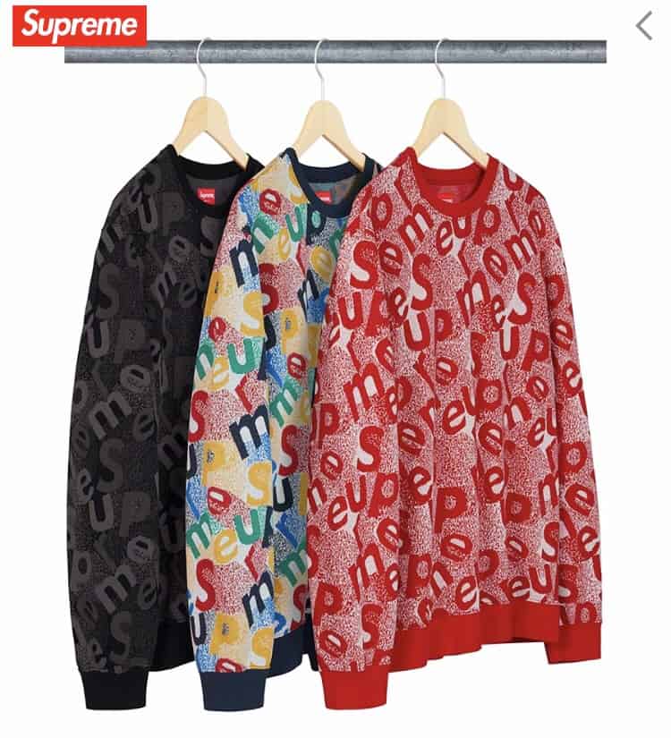 Supreme Scatter Text Crewneck