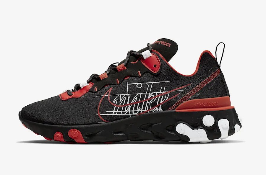 Nike React Element 55 Script Swoosh