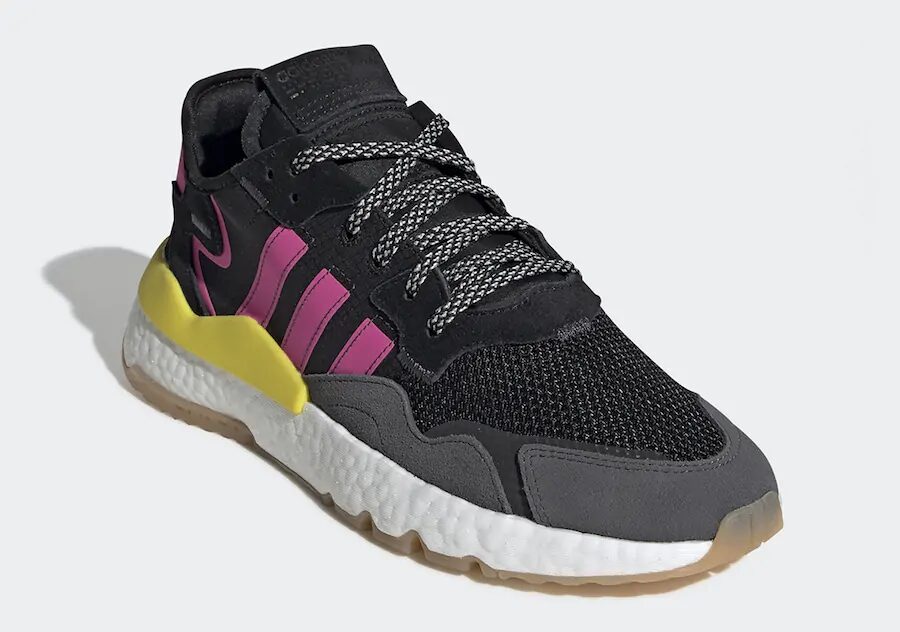"Shock Pink" Floods this New adidas Nite Jogger