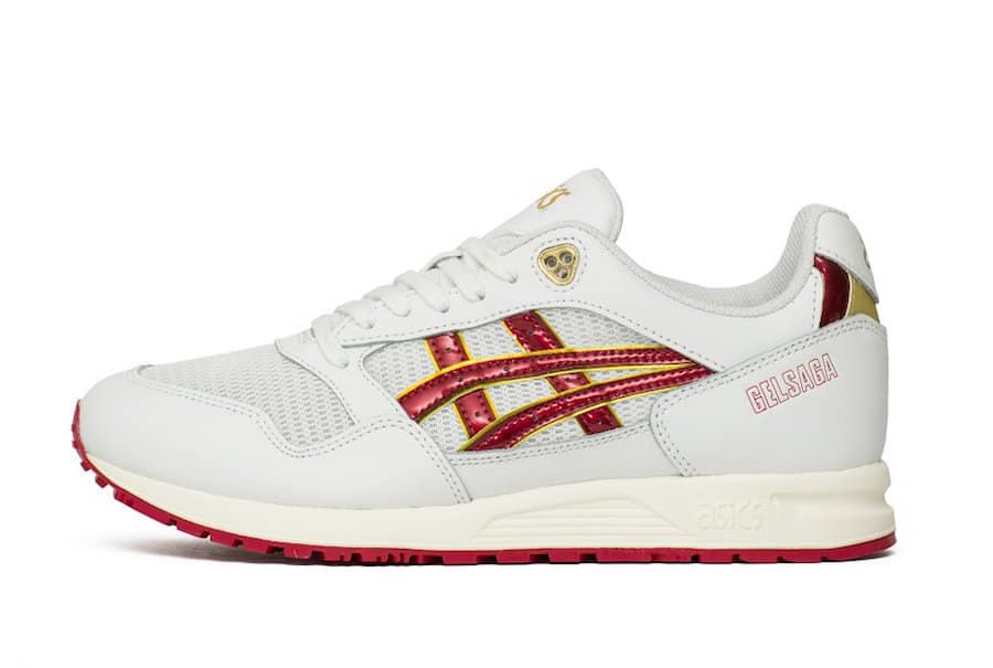 ASICS Gel Saga White Speed Red