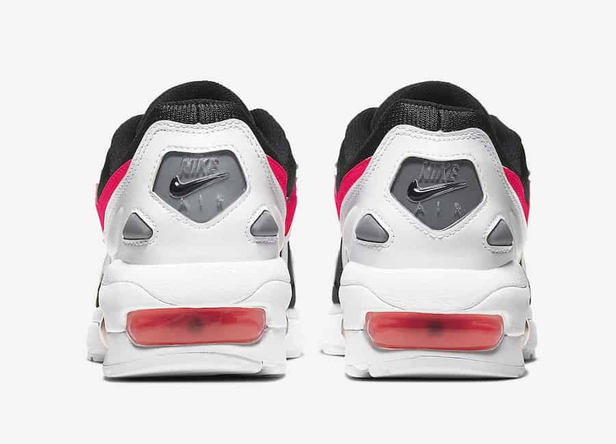 Nike Air Max2 Light Receives a Black and White Upper and a Pop of Pink