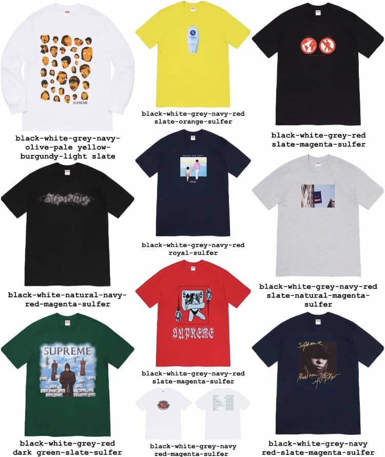Supreme FW19 Week 1 Releases Online This Monday