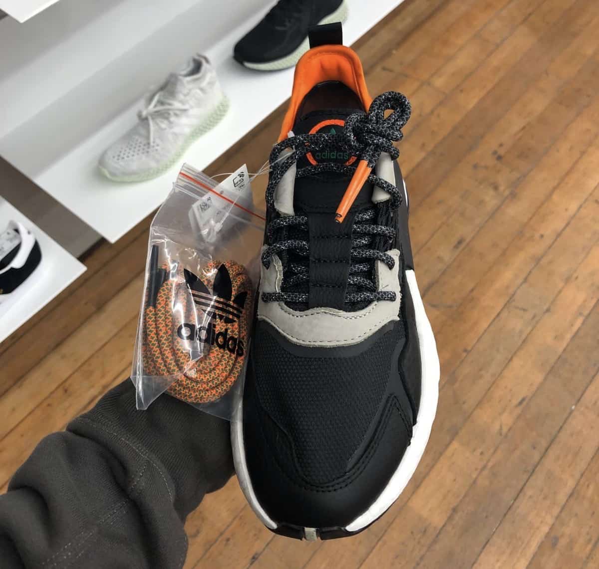 In-Hand Images of an Upcoming Cordura x adidas Nite Jogger in Black/Orange