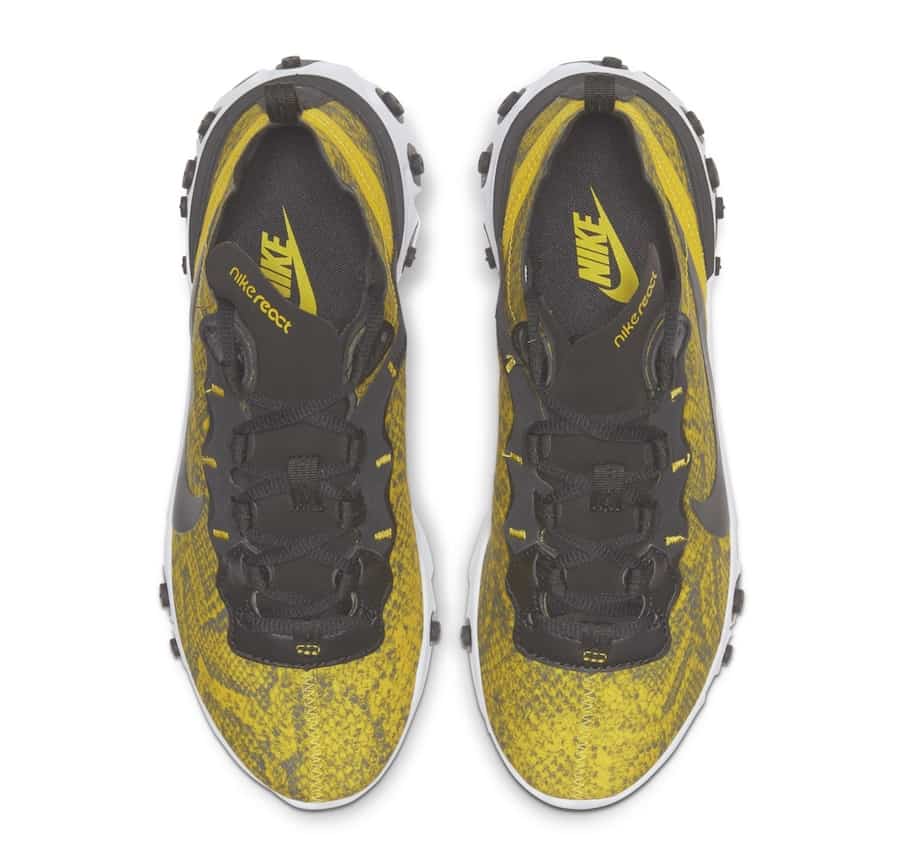 Aa315376 Nike React Element 55 Yellow Snakeskin