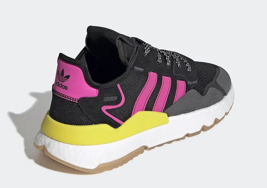 "Shock Pink" Floods this New adidas Nite Jogger