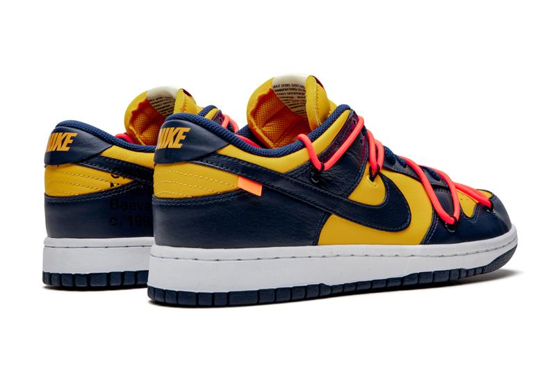 Off-White Nike Dunk Low University Gold