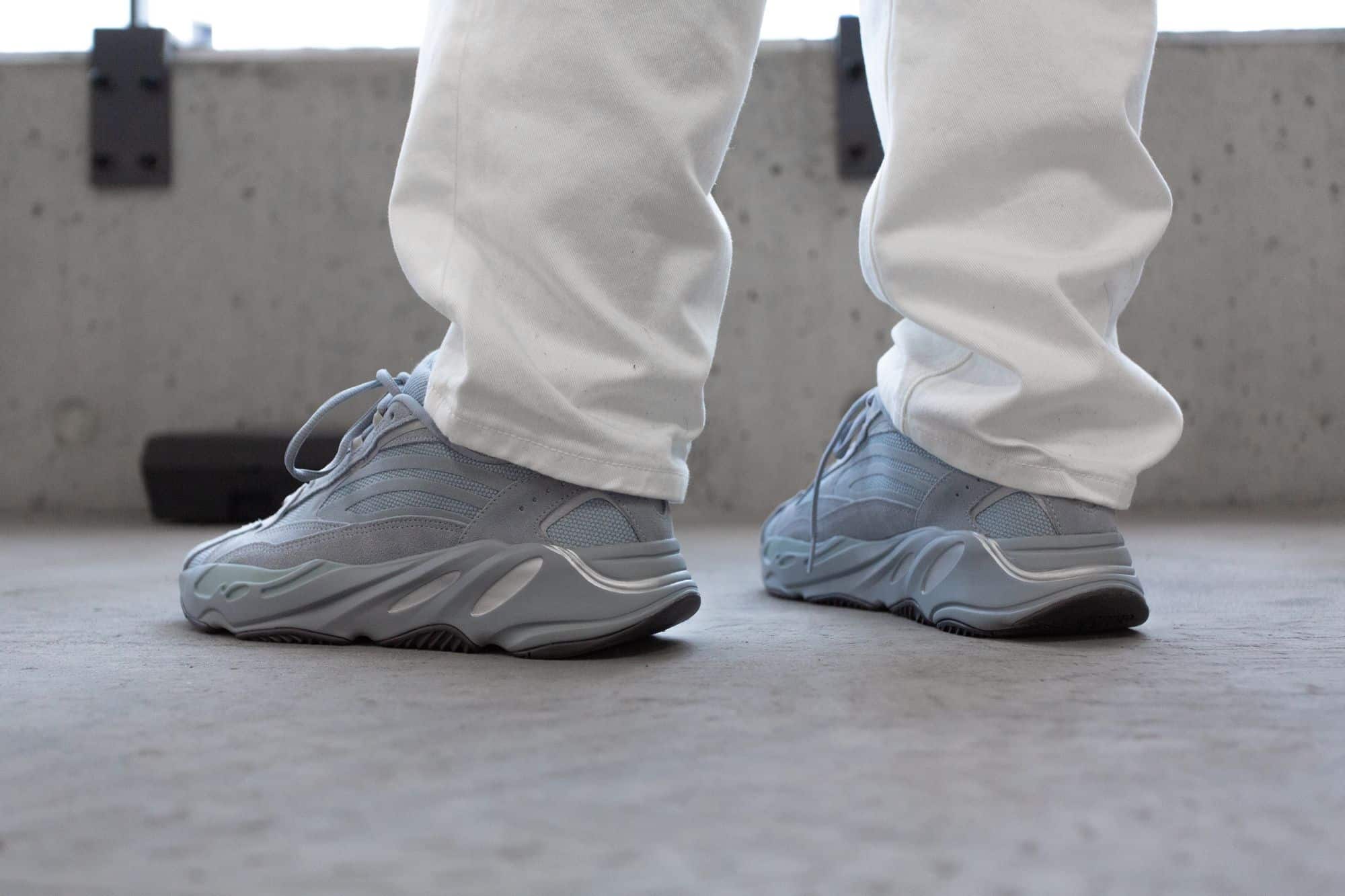 Yeezy Boost 700 Hospital Blue On Feet