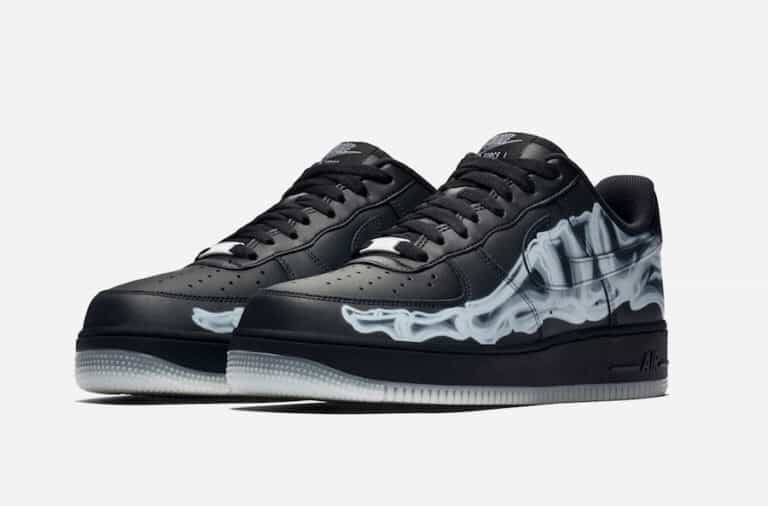 Nike Air Force 1 "black Skeleton"