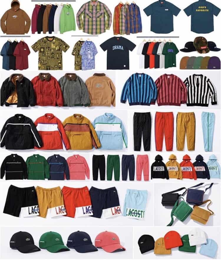Supreme x Lacoste Highlights Supreme FW19 Week 5