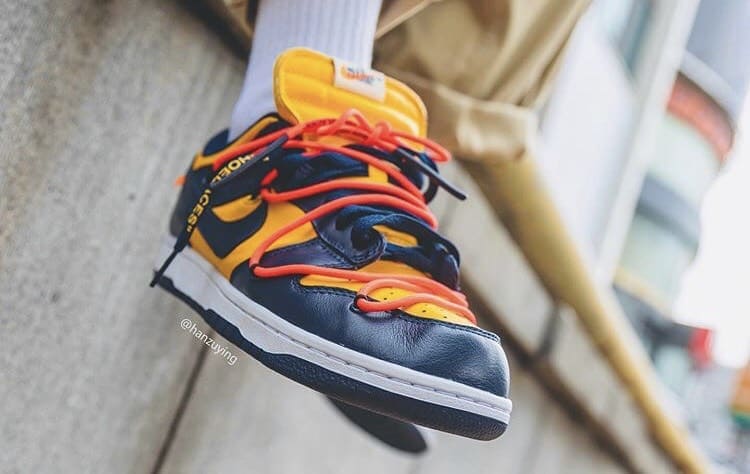 Off-White Nike Dunk Low University Gold