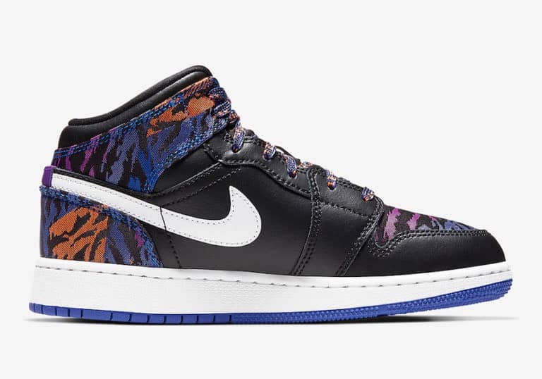 Air Jordan 1 Mid Receives an Exotic Look with the "Tiger Print" Colorway