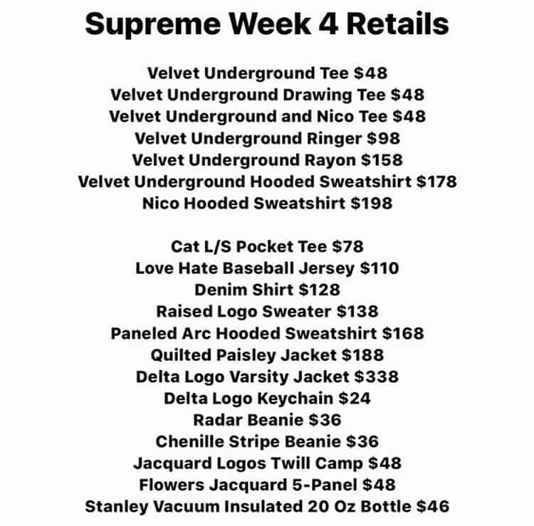 Here's What to Expect For Supreme FW19 Week 4
