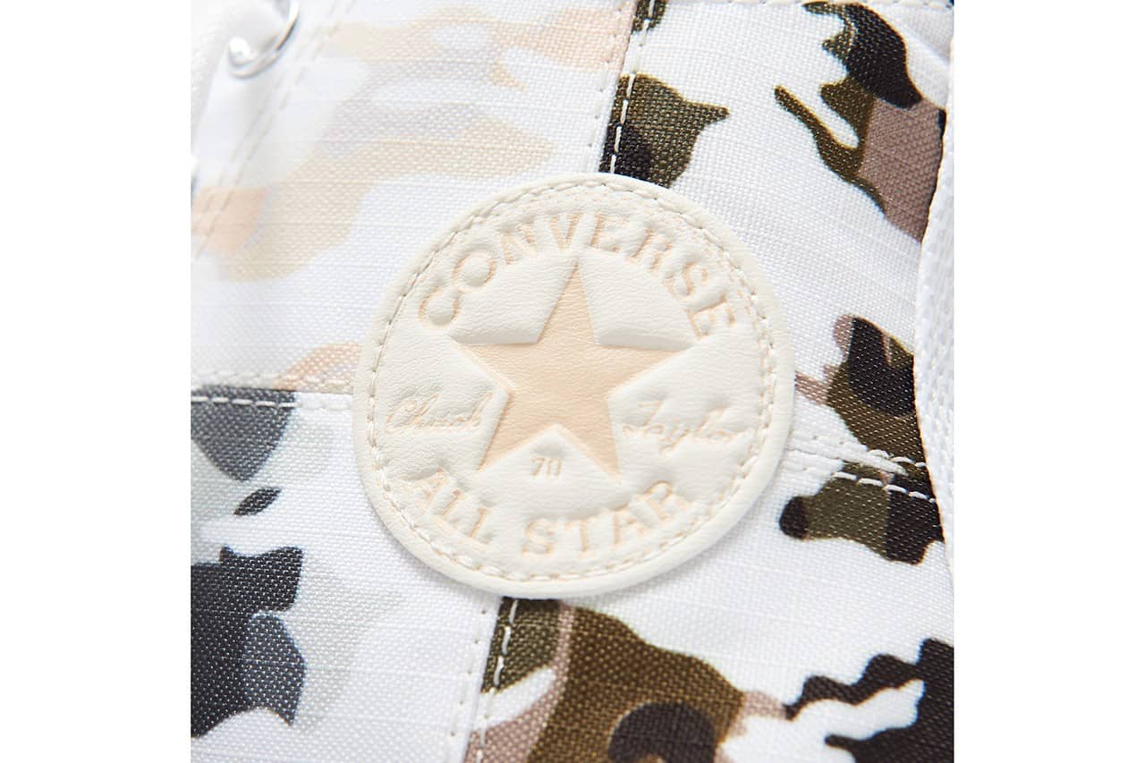 Converse Chuck 70 Hi Blocked Camo White Carbon Grey Egret Release Information
